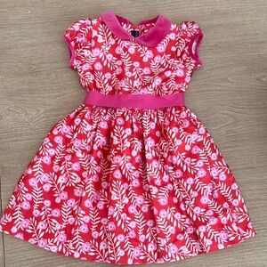 Oscar de la Renta Pink Floral Kids Dress